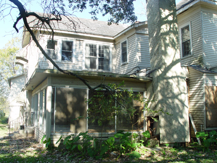 Back view of Dew Plantation House.